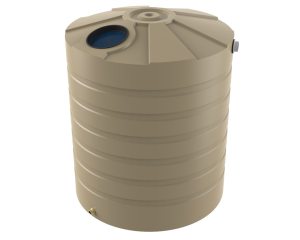 beige rainwater tank Bushman Tanks