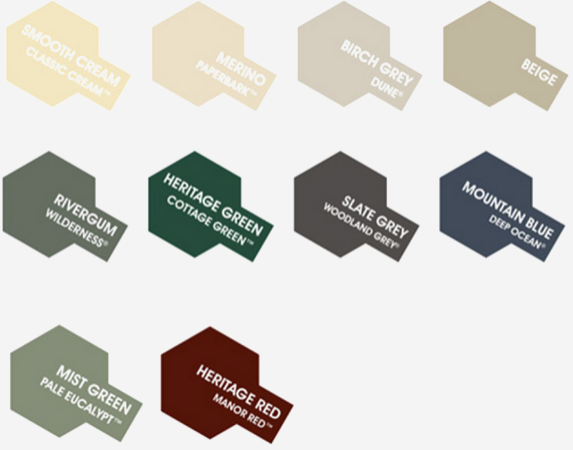 OzPoly Colour Range