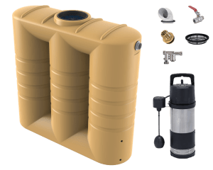 2000L Slimline Tank and Submersible Pump Package